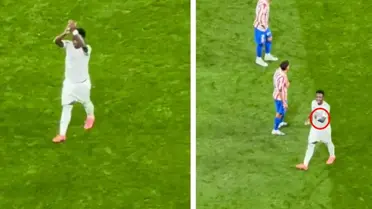 Vinicius Junior maçta gol sevinci