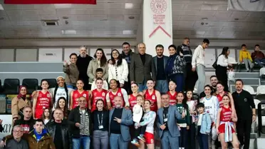 Maçta Turgutlu Belediyespor'un galibiyet anı