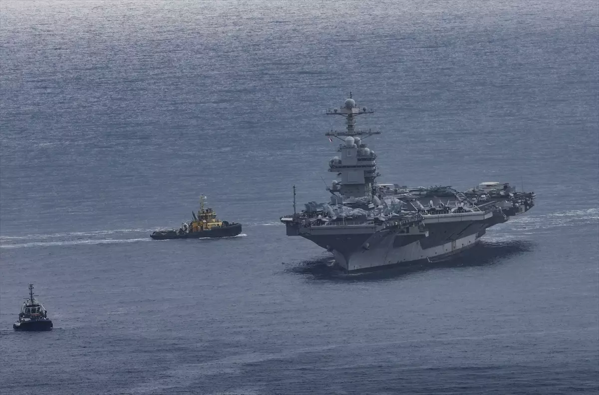 USS Gerald R. Ford Girit'te Bakım ve Onarım Çalışmalarına Başladı