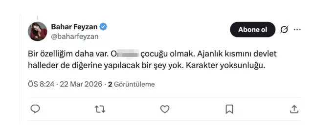 Paylaşımın ekran görüntüsü