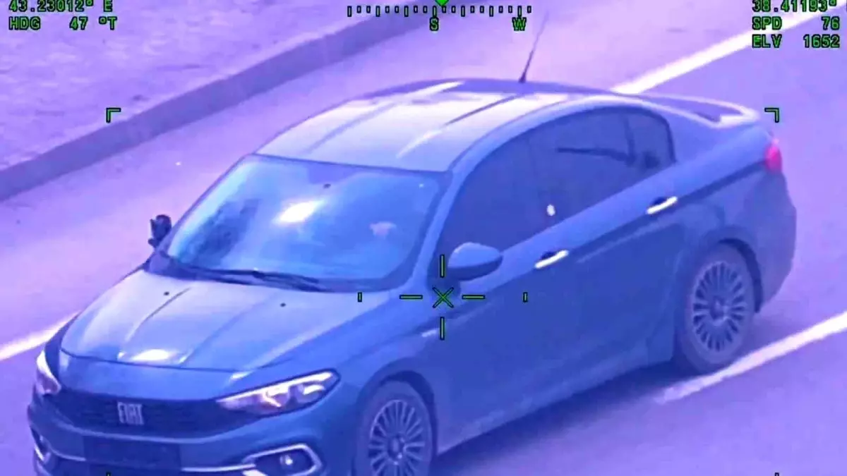 Van’da Helikopter Desteğiyle Plakasız Araç Operasyonu