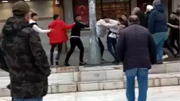 Kavga anında çekilen detaylı görüntü