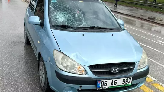 Kazada yaralanan A.K. ve S.A.