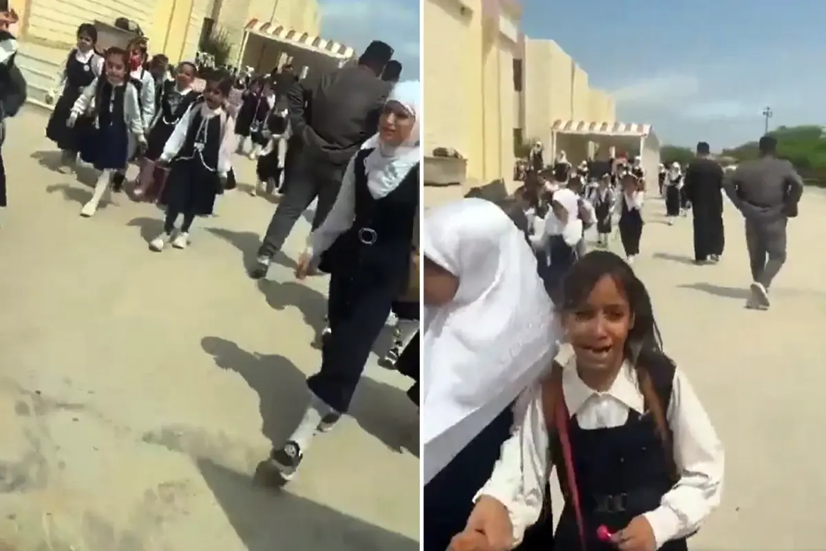 Basra yakınlarındaki füzeler okulları sarstı: Kız öğrenciler panik içinde