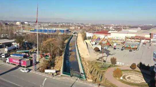 Sulama tesislerinin havadan görünümü