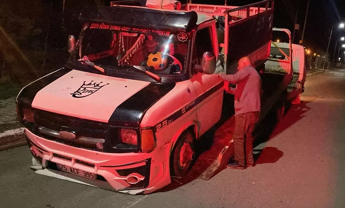 Erzurum’da Ehliyetsiz Kamyonet Sürücüsüne 83 Bin Lira Ceza Kesildi