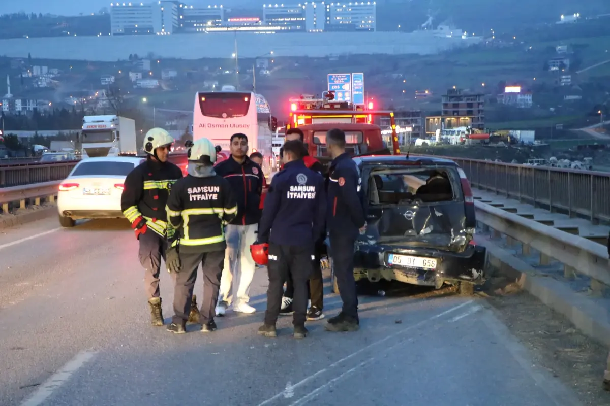 Samsun’da Freni Boşalan TIR, Zincirleme Çarpışmaya Yol Açtı