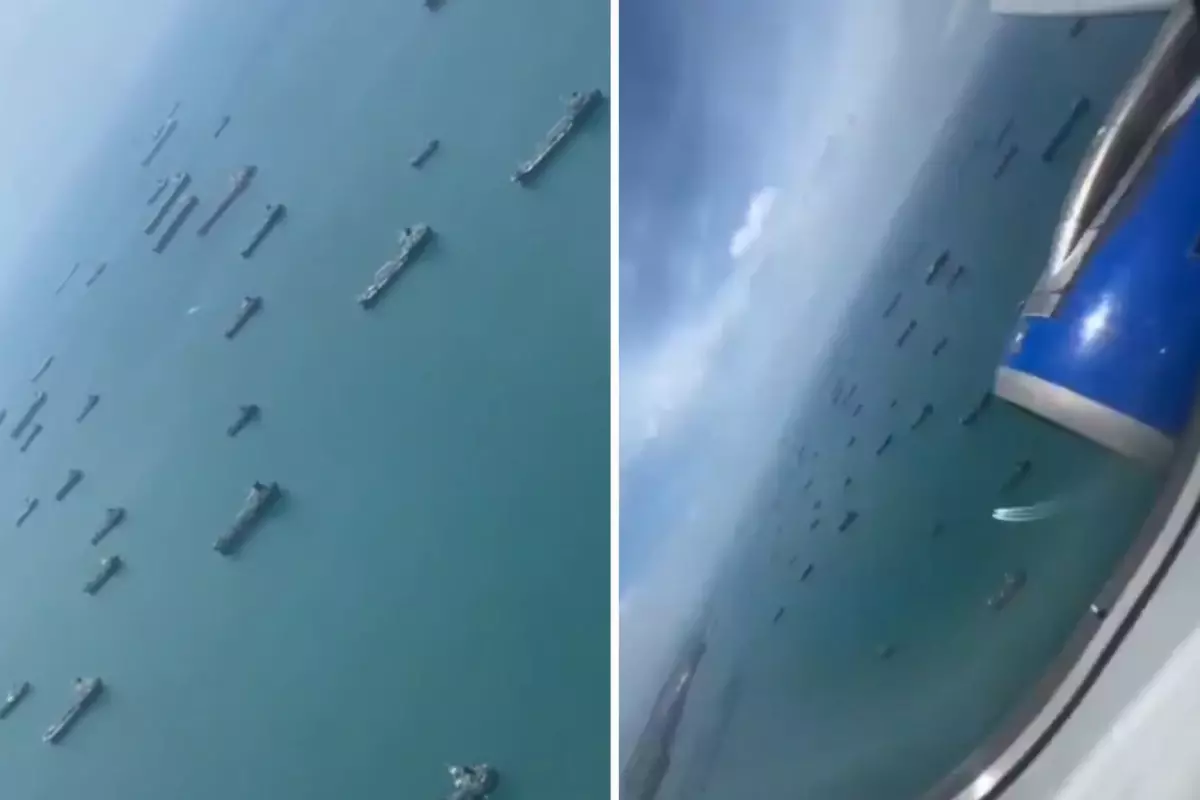 Hürmüz Boğazı’nda Gemi Trafiği Durma Noktasına Geldi: Görüntülerde Sıra Bekleyen Gemiler