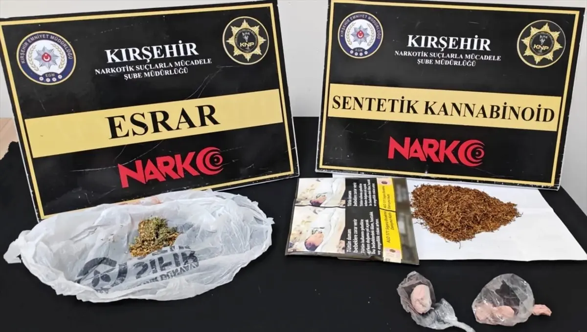 Kırşehir’de 30,93 gram uyuşturucuya el kondu: 2 tutuklama