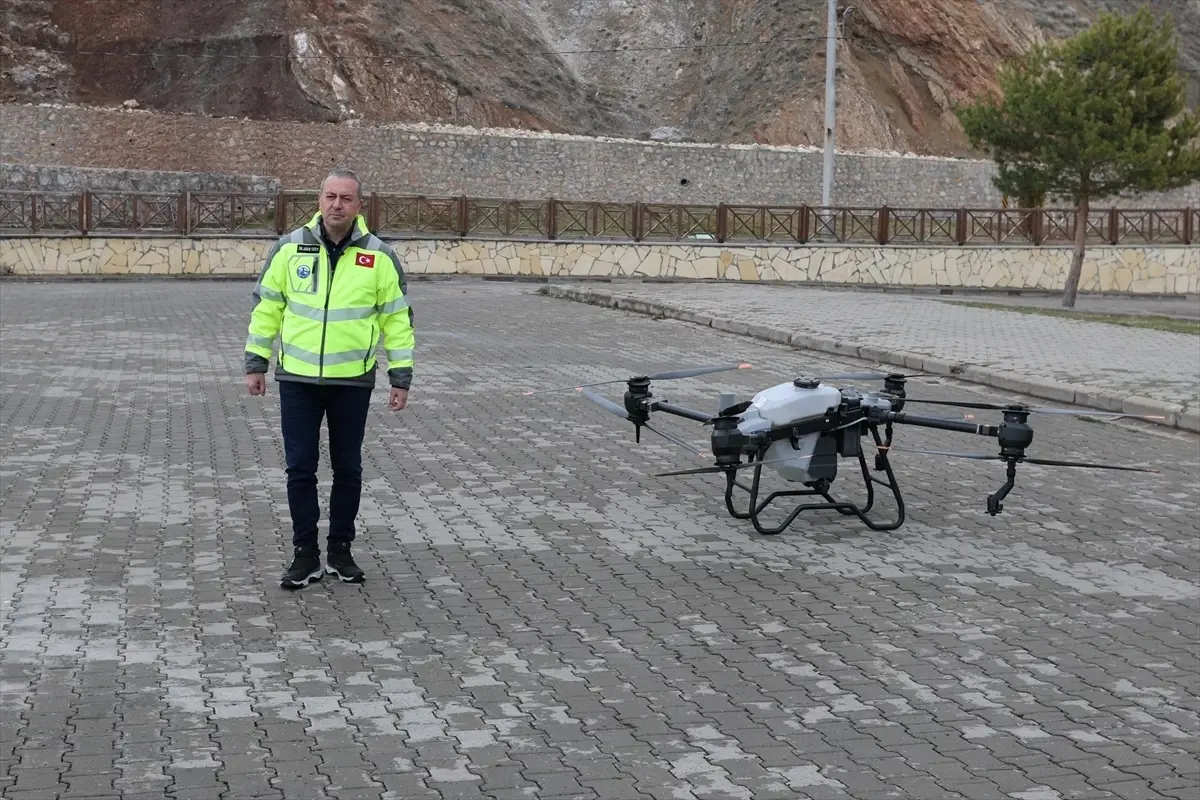 Sivas Belediyesi Drone ile Kenelere Karşı Kapsamlı İlaçlama Çalışması Başlattı