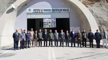 Mantar üretim tesisi iç görüntüsü