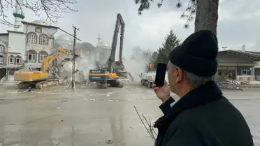 Sanayi Camii yıkımının ana görüntüsü