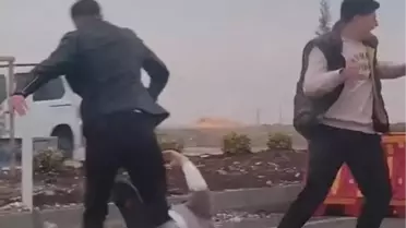 Kamera kaydında kavga anı