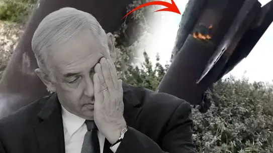 Füze çarpma sonrası oluşan çukur