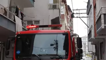 Yangın anındaki alevler