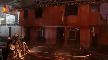 Yangının etkilediği elektrik trafosu