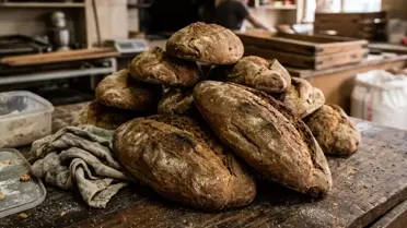 Bakanlık yetkilisinin ekmek üretim hattını ziyaret ettiği an