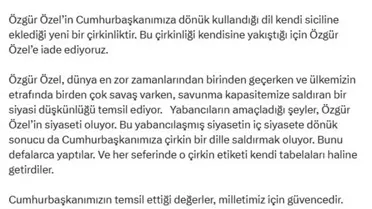 Ömer Çelik, Özgür Özel'in Siyasi Tutumunu Sertçe Eleştirdi