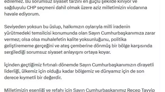 Cevdet Yılmaz'ın basın açıklaması