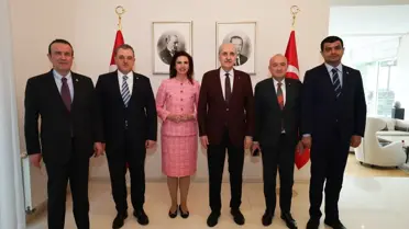 Kurtulmuş ve büyükelçi birlikte