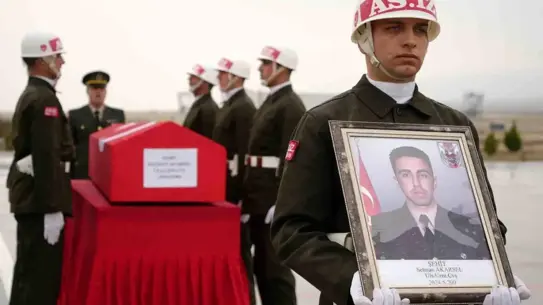 Şehidin naaşının Konya'ya sevk edilmesi