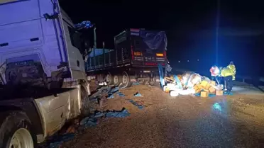 Tırün devrilme anı