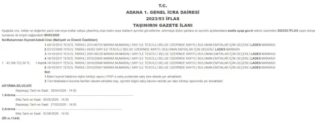 Lades ürünlerinin paketleme hattı