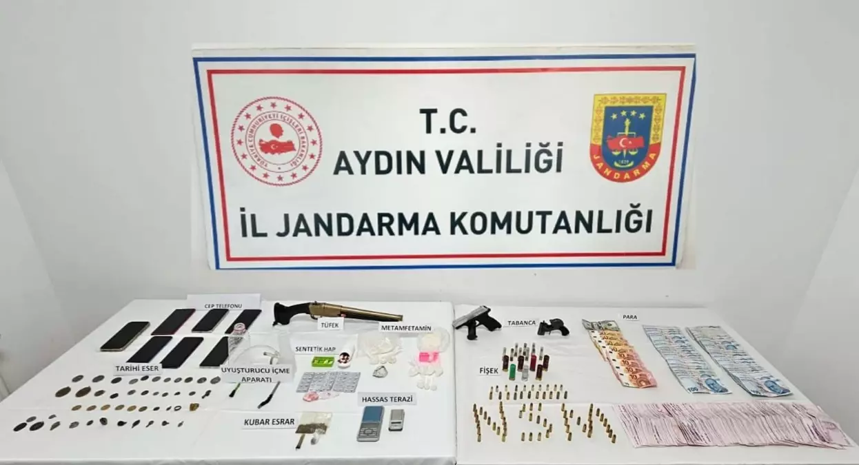 Söke'de Jandarma Operasyonu: Uyuşturucu ve Tarihi Eser Kaçakçılığına Darbe
