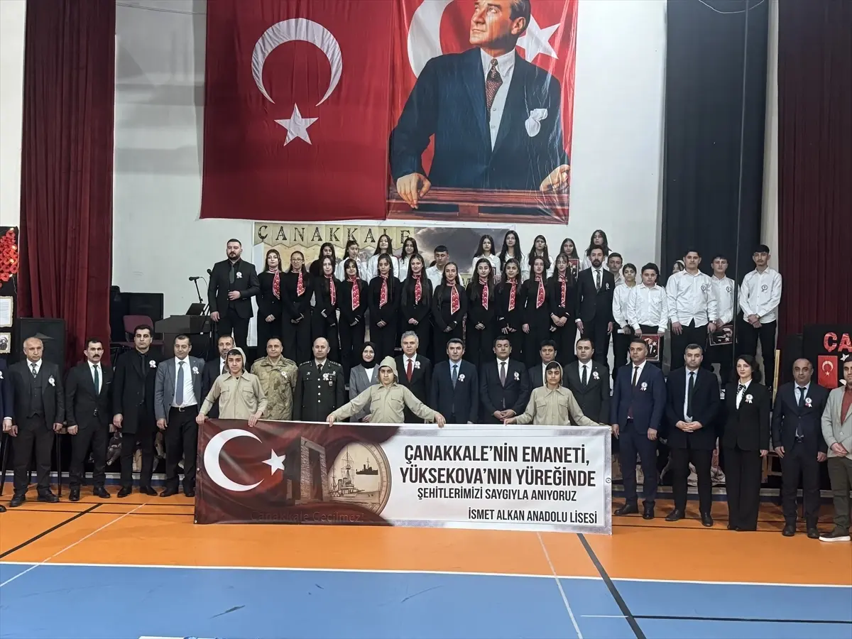 Yüksekova'da 18 Mart Şehitleri Anma Günü ve Çanakkale Deniz Zaferi Etkinliği Gerçekleşti