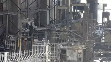 Yangın anındaki görüntü