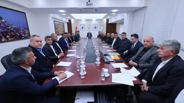 Toplantı sırasında valinin konuşması