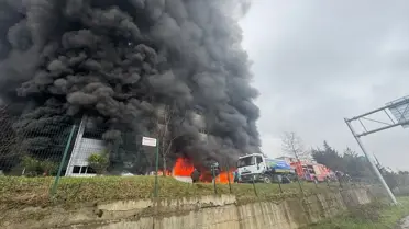 Yangın sonrası duman bulutu