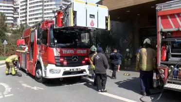 Yangın sonrası spor salonu içi