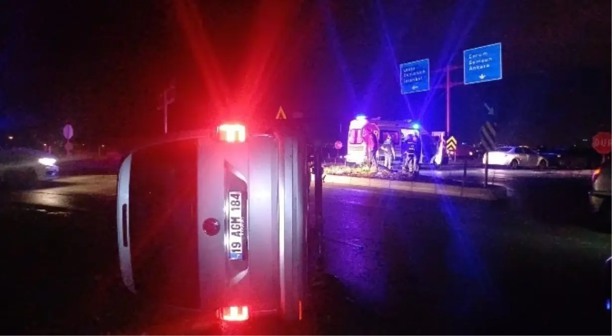 Çorum’da Polis Araçlarıyla Çarpışma: 3 Kişi Yaralandı