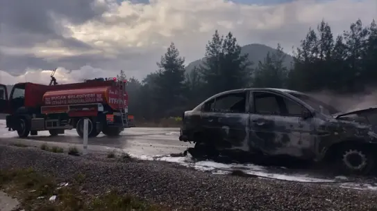 Yangın sonrası araç