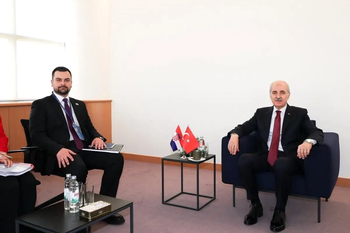 TBMM Başkanı Kurtulmuş, Hırvatistan’da Bosna Lideri Hodžiç ile Görüştü