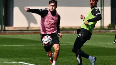 Beşiktaş oyuncularının antrenman görüntüsü