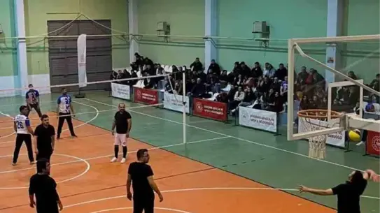 Voleybol maçından bir anlık görüntü