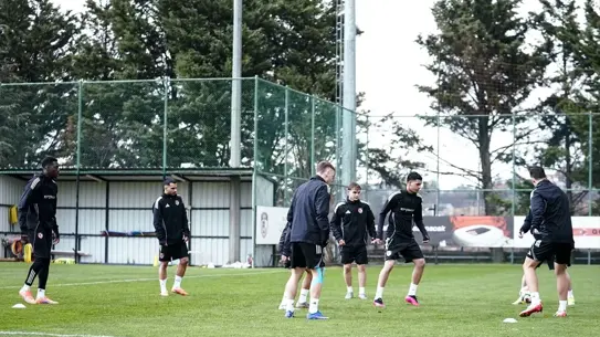 Gaziantep FK antrenman görüntüsü