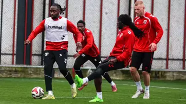 Samsunspor antrenman görüntüsü