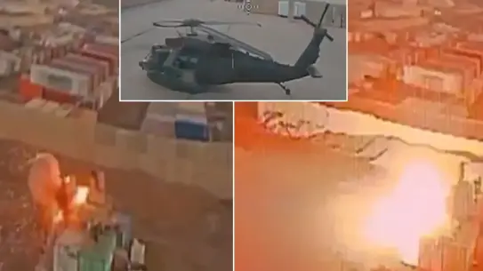 Irak'ta Şii Milislerin ABD Üssüne Yönelik İHA Saldırısı Görüntülendi