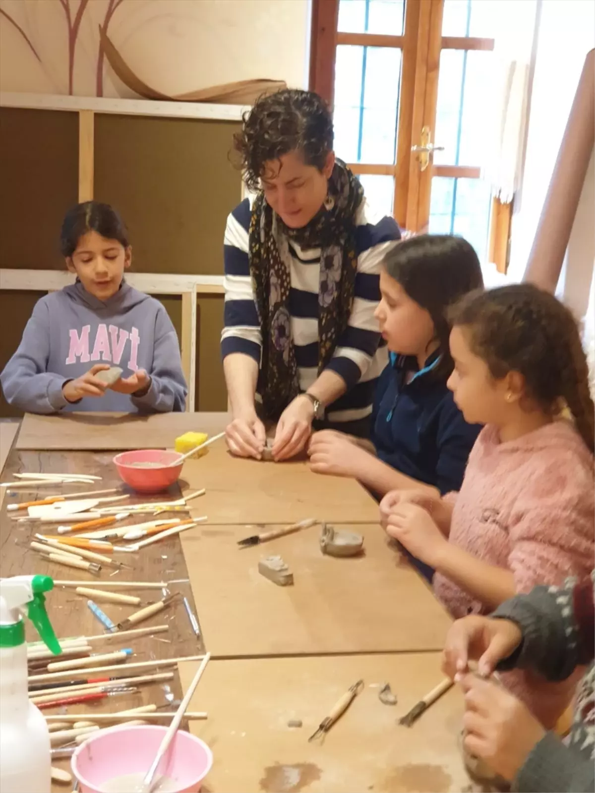 Datça’da Çocuklar Seramik Atölyesinde Yaratıcılıklarını Konuşturdu