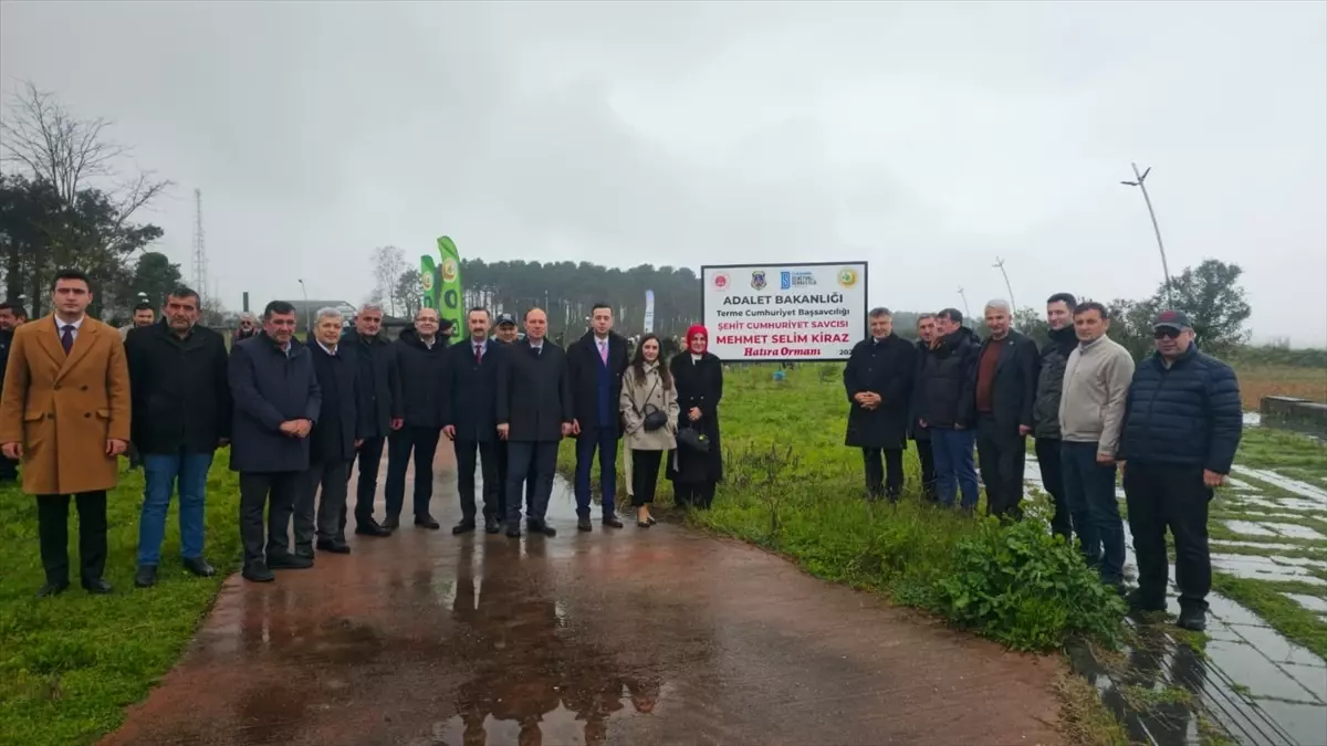 Samsun Terme'de Orman Haftası'na Özel Hatıra Ormanı'nda Binlerce Fidan Dikildi