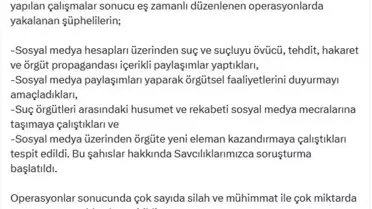 İçişleri Bakanlığı, 358 Şüpheliyi Suç Örgütü Operasyonunda Yakalamayı Başardı