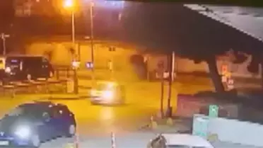 Kaza anının güvenlik kamerası görüntüsü