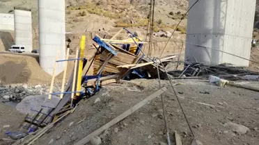 Viyadük çöküşü anındaki fotoğraf