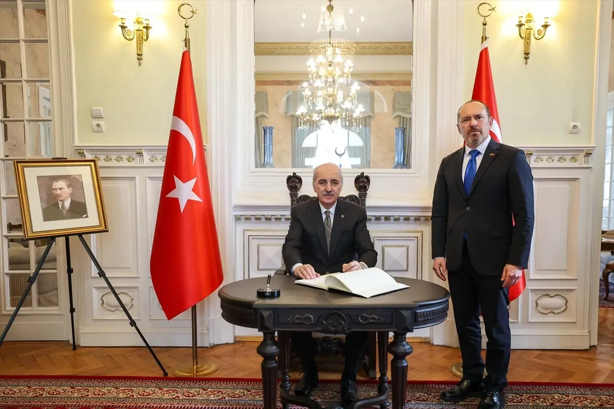 TBMM Başkanı Kurtulmuş, Bükreş Büyükelçiliği'nde Romanya ile Görüşmeler Gerçekleştirdi