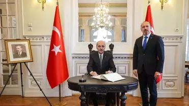 Kurtulmuş ve Bükreş Büyükelçisi bir arada