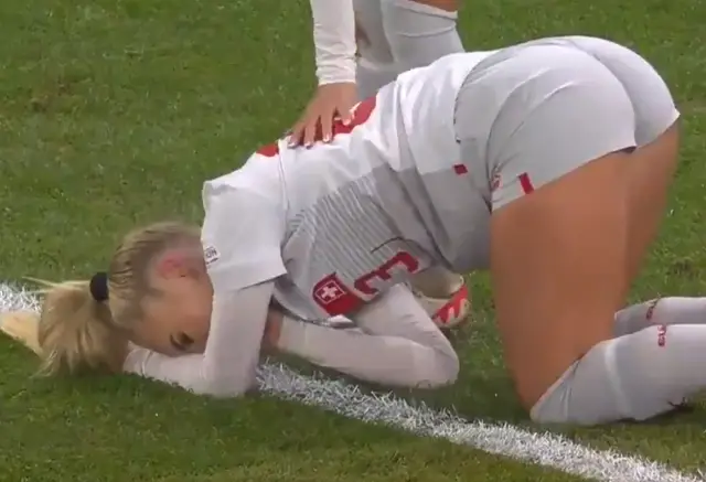 Maç sırasında Alisha Lehmann