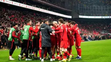 A Milli Takım'ın Galibiyet Anı